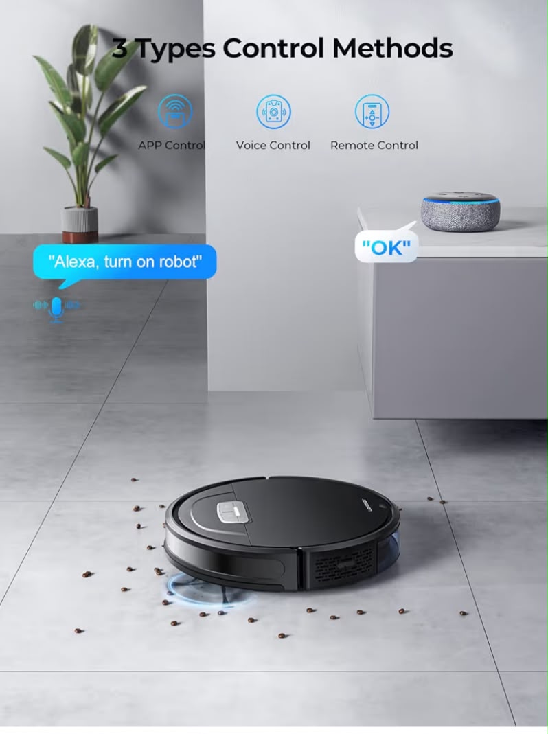 Laresar Robot Vacuums and Mop Combo, MAX 4500Pa Suction, Evol 3 Robotic Vacuum Cleaner with Auto Carpet Boost, Self-Charging, App&Remote&Voice Control, Super-Slim, Ideal for Pet Hair and Carpets