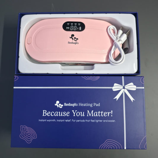 MomDaughts Menstrual Period Heating Pad for Cramps Massage