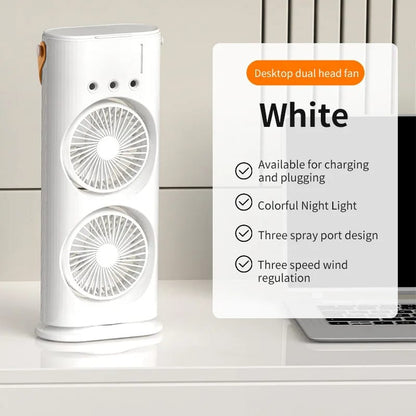 Double-Ended Spray Water Mist Fan