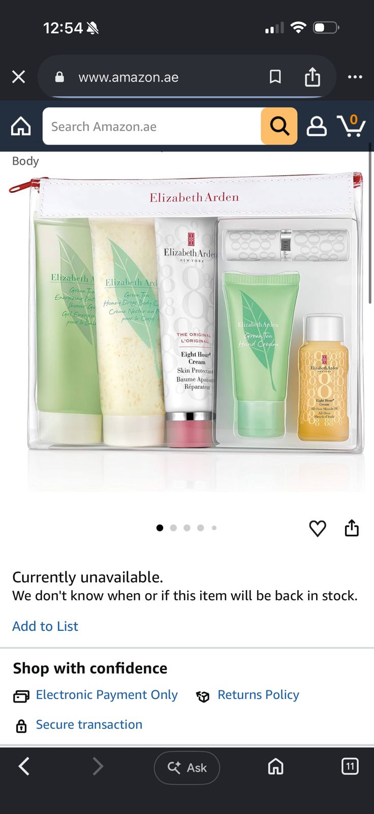 Elizabeth Arden Green Tea Honey & Eight Hours Cream Gift Set 🇺🇸