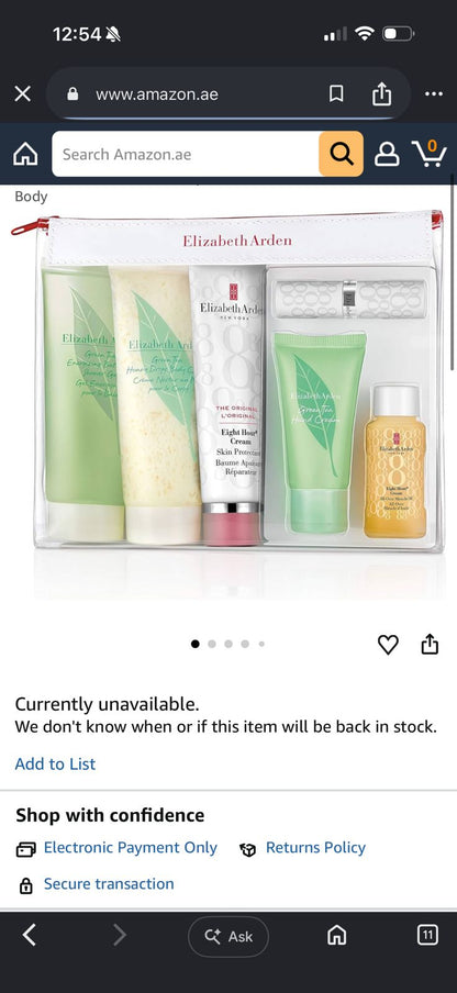 Elizabeth Arden Green Tea Honey & Eight Hours Cream Gift Set 🇺🇸