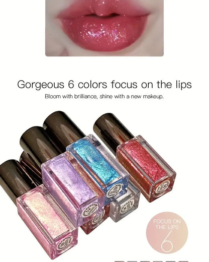 6 Sparkle Lip gloss lip glaze