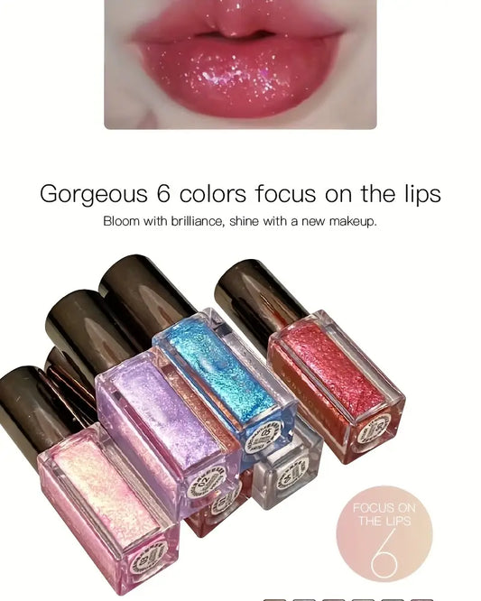 6 Sparkle Lip gloss lip glaze