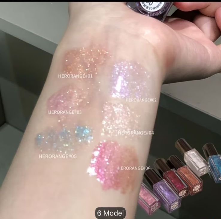 6 Sparkle Lip gloss lip glaze