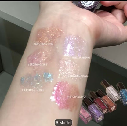 6 Sparkle Lip gloss lip glaze