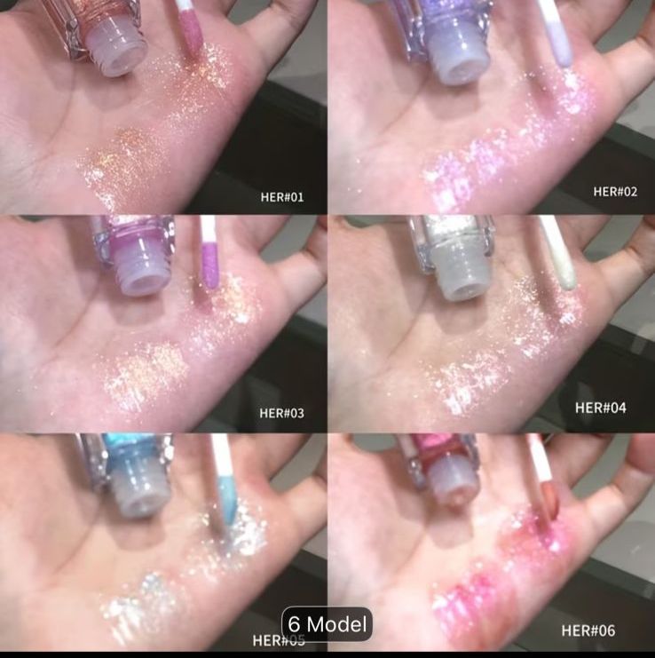 6 Sparkle Lip gloss lip glaze
