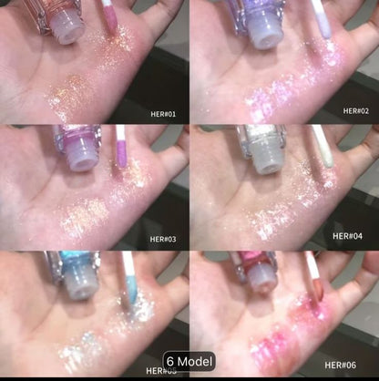 6 Sparkle Lip gloss lip glaze