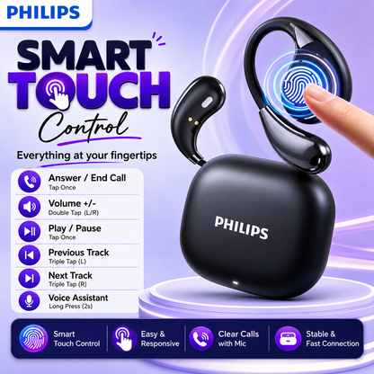 🎧 Philips Open-Ear Wireless Earbuds WATER PROOF