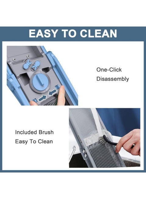 Upgrade Safe Mandoline Slicer Plus,Adjustable Potato Slicer,Vegetable Chopper Food Slicer, Fry Cutter,Veggie Salad Dicer Kitchen Chopping Artifact Gifts,Kitchen Slicer, Vegetable Chopper,Vegetable Slicer And Chopper