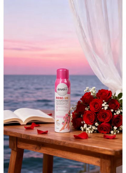 Hair Removal Spray Women and Men, No Irritation Mild Hair Remover for Underarm, Arm, Back, Chest, and Legs, Suitable For All Skin Types Rose & VE