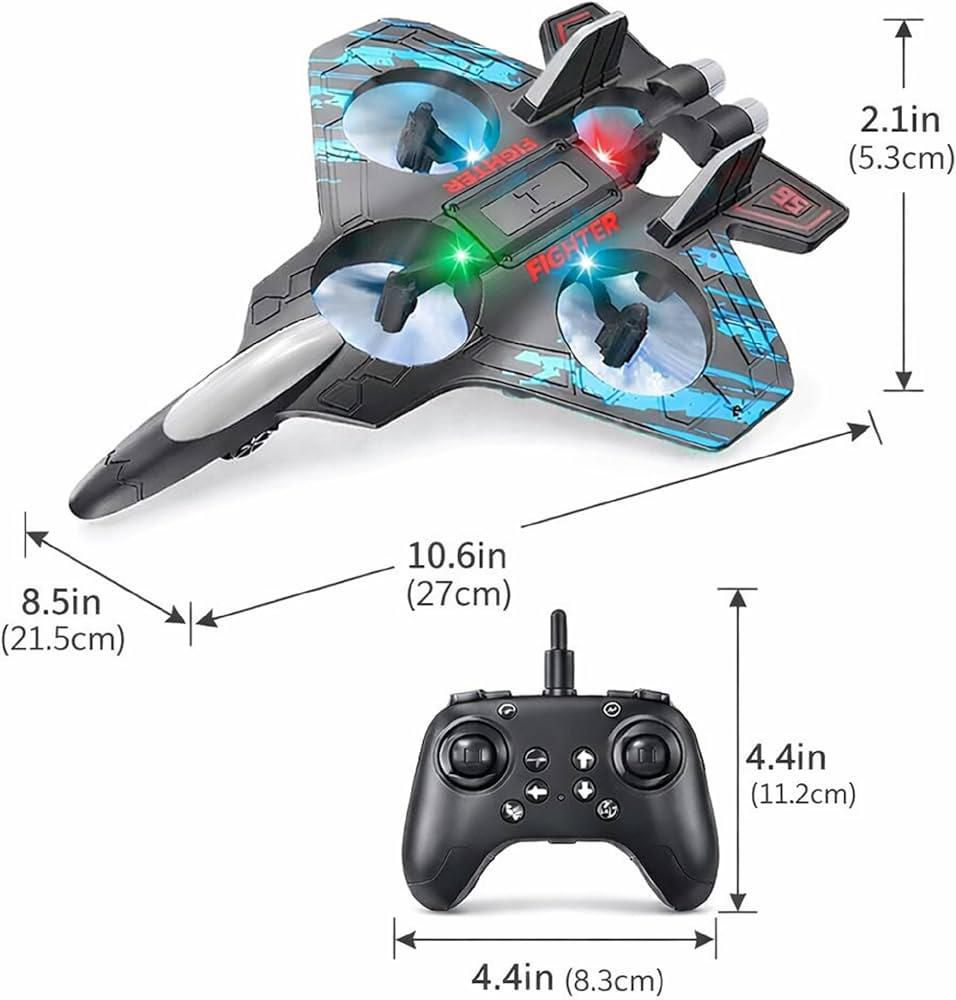 RC Aeroplane 2.4GHz Remote Control L0712 Quadcopter Floating Fighter Plane – RTF Airplane Toy with Colored Lights and USB Charging, Ideal for Beginners, Kids, and Adults