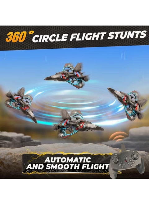 RC Aeroplane 2.4GHz Remote Control L0712 Quadcopter Floating Fighter Plane – RTF Airplane Toy with Colored Lights and USB Charging, Ideal for Beginners, Kids, and Adults